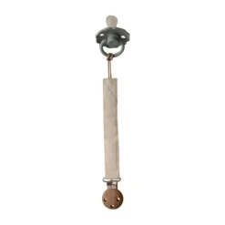 Mushie Speenkoord Linnen Olive/Shifting Sand 2-Pack