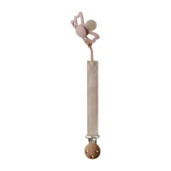 Mushie Speenkoord Linnen Olive/Shifting Sand 2-Pack