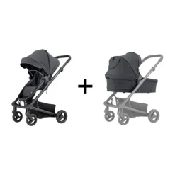 Mutsy Kinderwagen Nexo Plus Complete Black Frame - Black Grip - Black