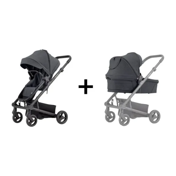 Mutsy Kinderwagen Nexo Plus Complete Black Frame - Black Grip - Black