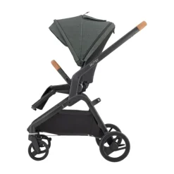 Mutsy Wandelwagen Flow Black Frame - Cognac Grip - Urban Green