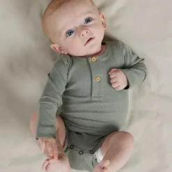 Name It Kab Button Romper - Maat 68 - Shadow
