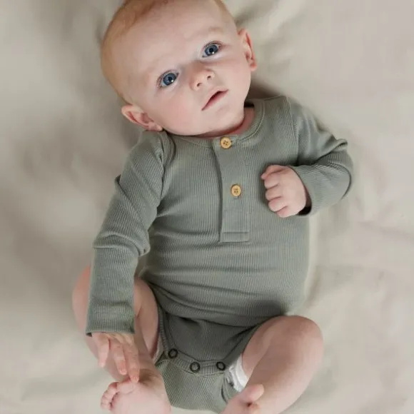 Name It Kab Button Romper - Maat 68 - Shadow