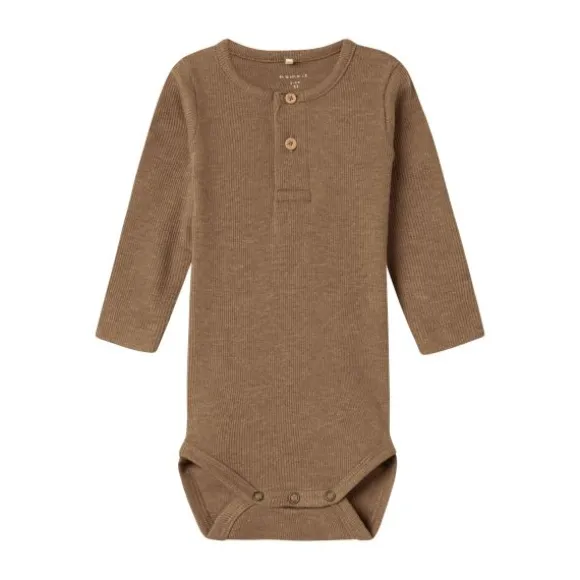 Name It Kab Button Romper - Maat 68 - Shadow