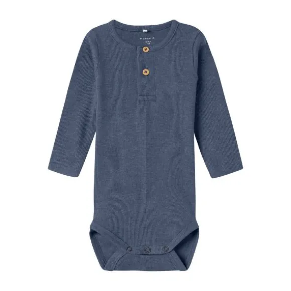 Name It Kab Button Romper - Maat 68 - Shadow