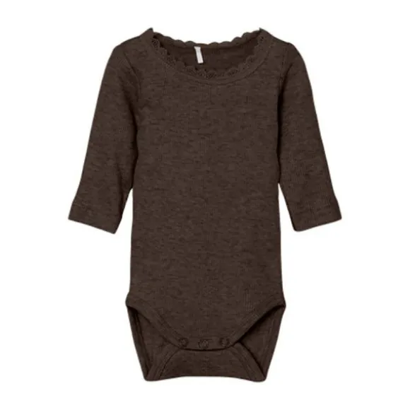 Name It Lace Romper - Kab NOOS - Delicioso Melange - Maat 80