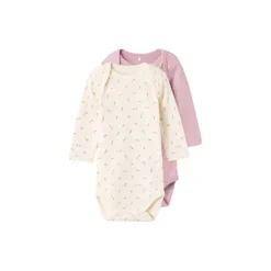 Name It Romper Floral 2-Pack Pink / Buttercream 74