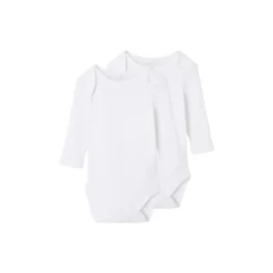 Name It Romper Needledrop 2-Pack Bright White 68