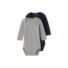 Name It Romper 2-Pack Grey / Dark Sapphire 50