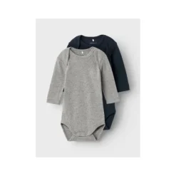 Name It Romper 2-Pack Grey / Dark Sapphire 50