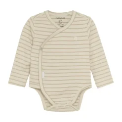 Noppies Navi Romper - Stripe - Maat 44 - Offwhite