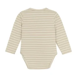 Noppies Navi Romper - Stripe - Maat 44 - Offwhite