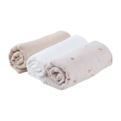 Noukie's B&M Set – 3 doeken – 70×70 cm – Katoen – Geluksduiven