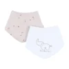 Noukie's B&M Set 2 Bandana Slabbetjes – Badstof & Katoen – Bali, Geluksduiven