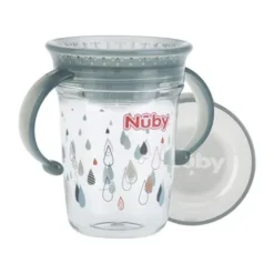Nuby Tritan 360 Wonder Cup Grijs 240ml 6mnd+