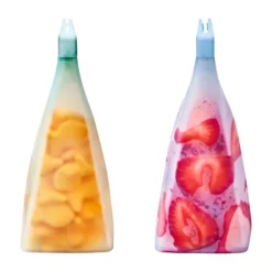 OXO Tot Bewaarzakken - 2 Pack - Silicone - Opal & Dusk