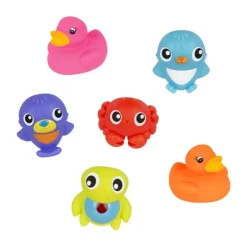 Playgro Badspeelgoed - Mini Marine Squirtees - 10 Stuks