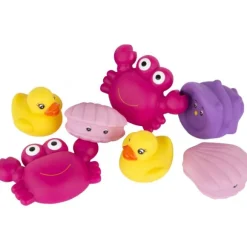 Playgro Floating Sea Friends Pink Fully Sealed (8 stuks)