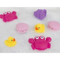 Playgro Floating Sea Friends Pink Fully Sealed (8 stuks)