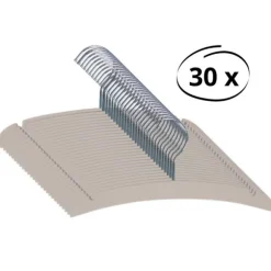 Puck kledinghanger metaal clay set (48 stuks)