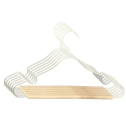 Puck Kledinghanger Metaal - Set van 6 - Zwart