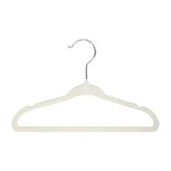 Puck Kledinghanger Velours Ecru (6 stuks)