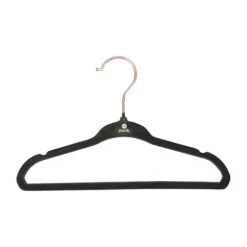 Puck Kledinghanger Velours Ecru (6 stuks)