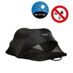 Qute Q-Camp Babytent - Travelcot Black / Desert