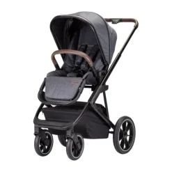 Qute Q-Rider Kinderwagen Zwart Frame/Steelblue