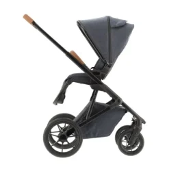 Qute Q-Rider Plus Kinderwagen - Denim Blue | Kidsriver Curve Autostoel - Black