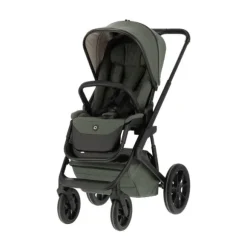 Qute Q-Rider Plus Kinderwagen - Denim Blue | Kidsriver Curve Autostoel - Black