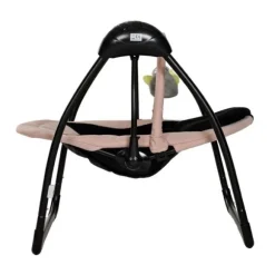 Qute Schommelstoel Q-Swing Softgrey Uil / Zwart Frame
