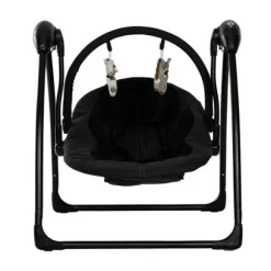 Qute Schommelstoel Q-Swing Softgrey Uil / Zwart Frame