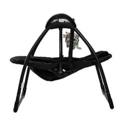 Qute Schommelstoel Q-Swing Softgrey Uil / Zwart Frame