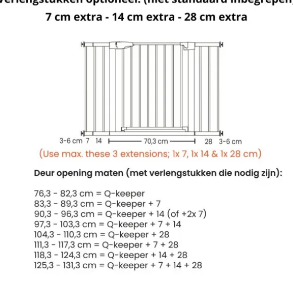 Qute Traphek Q-keeper zwart