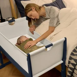 Snuz Bedside Crib SnuzPod Studio London Navy