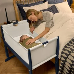 Snuz Bedside Crib SnuzPod Studio London Navy