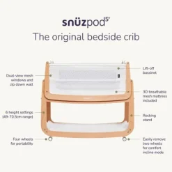 Snuz Co-Sleeper SnüzPod⁵ - Mocha