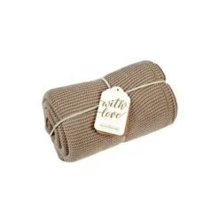 Snuz Deken Organic Knitted Cellular Truffle