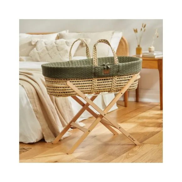Snuz Moses Mandje En Matras Organic Knitted Terracotta