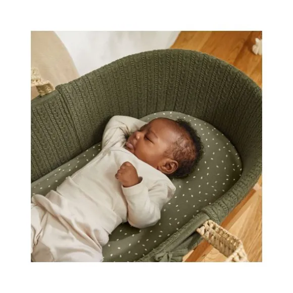 Snuz Moses Mandje En Matras Organic Knitted Terracotta