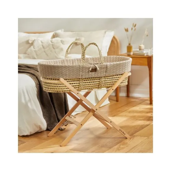 Snuz Moses Mandje En Matras Organic Knitted Terracotta