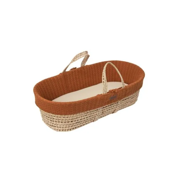 Snuz Moses Mandje En Matras Organic Knitted Terracotta