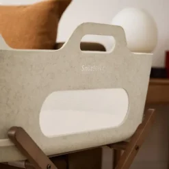 Snuz SnüzBaskit Moses Basket + Stand Set - Light Grey/Natural