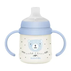 Suavinex Wild & Free Beker Met Handvaten - 150ml - 6Mnd+ - Blauw