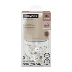 Suavinex Wonderland SX Pro Fles Glas - Slow Flow - 120ml - Roze