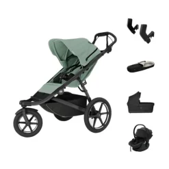 Thule Urban Glide 3 Kinderwagen 3-in-1 - Basis Bundel - Mist Green