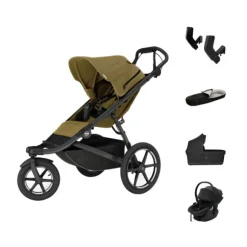 Thule Urban Glide 3 Kinderwagen 3-in-1 - Basis Bundel - Mist Green