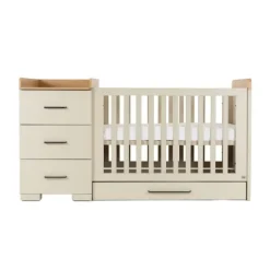TWF Babykamer Galaxy 3-delig Ledikant 60 x 120 - Commode XL - Hanglegkast