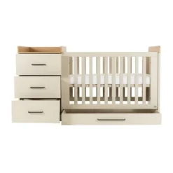 TWF Babykamer Galaxy 3-delig Ledikant 60 x 120 - Commode XL - Hanglegkast